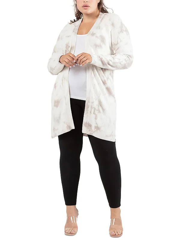 Limited Time Discount Plus Womens Open Front Long Sleeve Cardigan Sweater