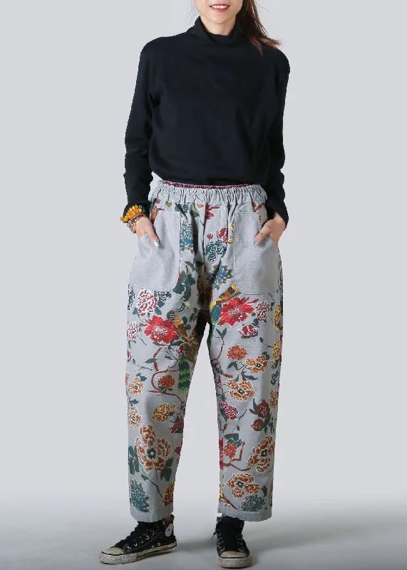 Weekend Savings Delight Beautiful Light Blue Pockets Print Denim Straight Pants Spring Weekend Savings Delight Beautiful Light Blue Pockets Print Denim Straight Pants Spring