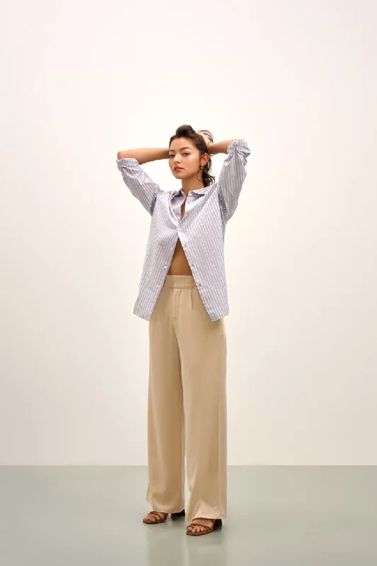 Today Only The Avery Button Down - Grey Pinstripe