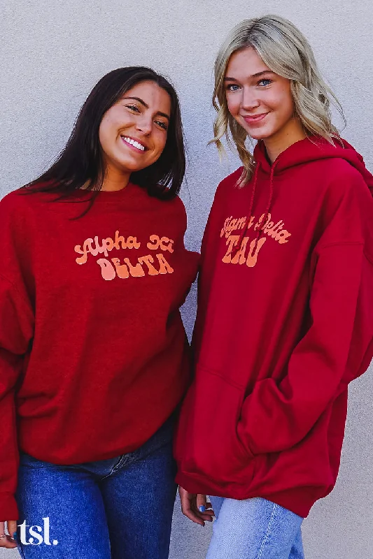 Early Bird Discount Alpha Xi Delta Vintage Hippie Crewneck Sweatshirt