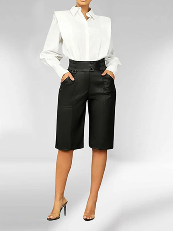 Weekend Bargains to Relish Solid Button-Front Shirt