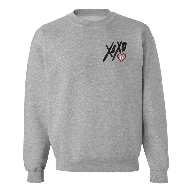 Price Reduction Monogrammed 'XOXO' Crewneck Sweatshirt