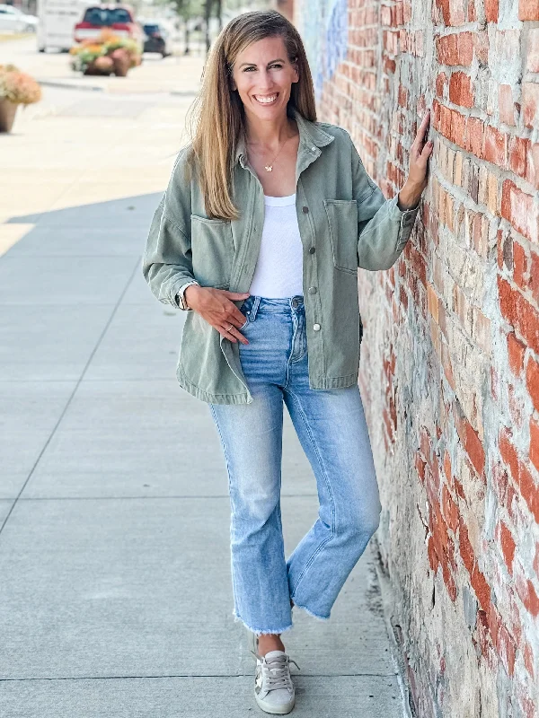 Super Bargain Ivy Vintage Wash Shacket