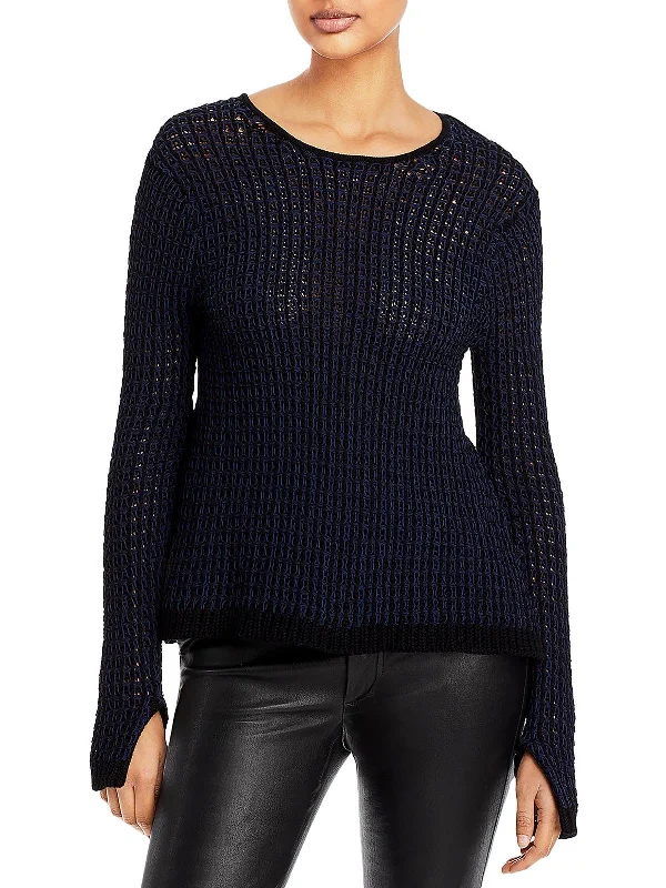 Epic Value Womens Woven HiiLow Crewneck Sweater