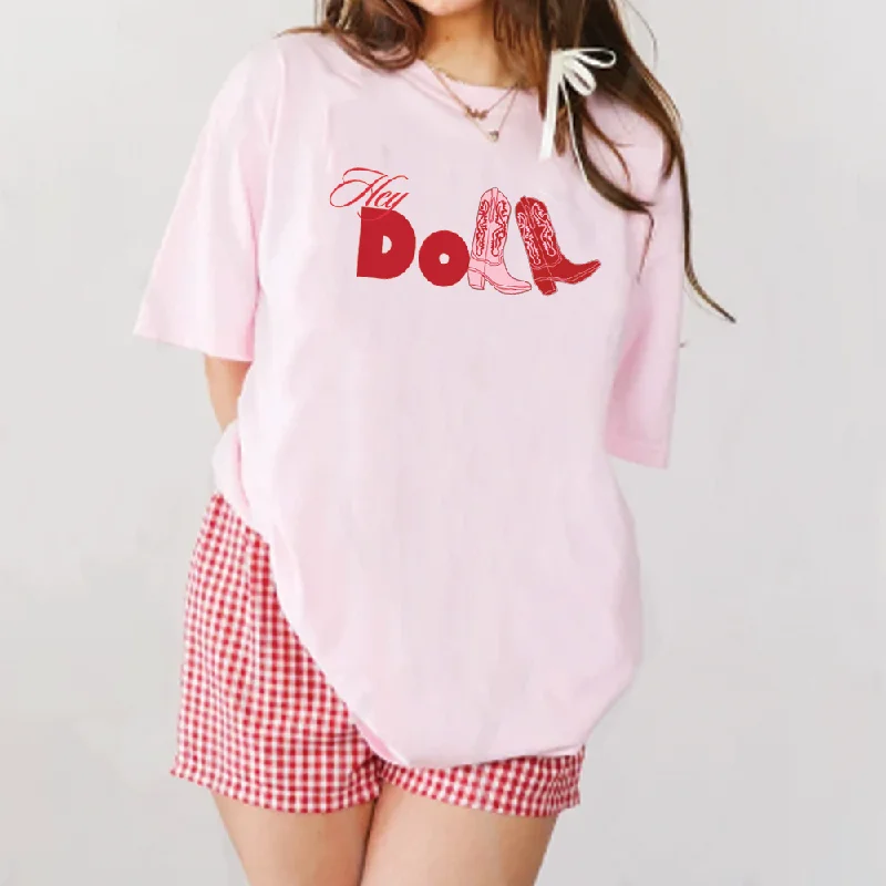 Weekend Specials to Snag Hey Doll Cowgirl Graphic Women's T-shirt