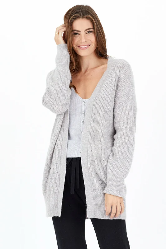 Don't Miss Arlo Cardigan - Heather Grey