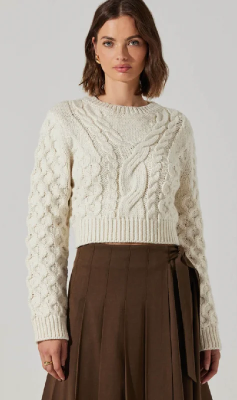 Massive Deals Cable Knit Sweater by ASTR the Label