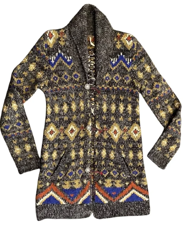 Best Seller Women's Long Cardigan In Bengal Tiger