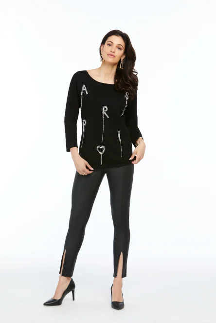 Lowest Prices Orly #70002 Off black knit "Paris"