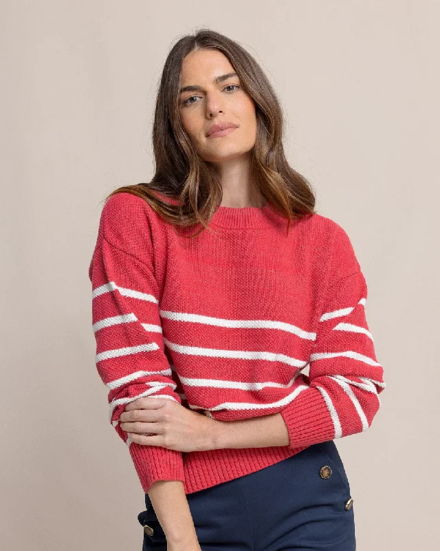 Exclusive Online Offer Haisley Stripe Crewneck Sweater by Southern Tide