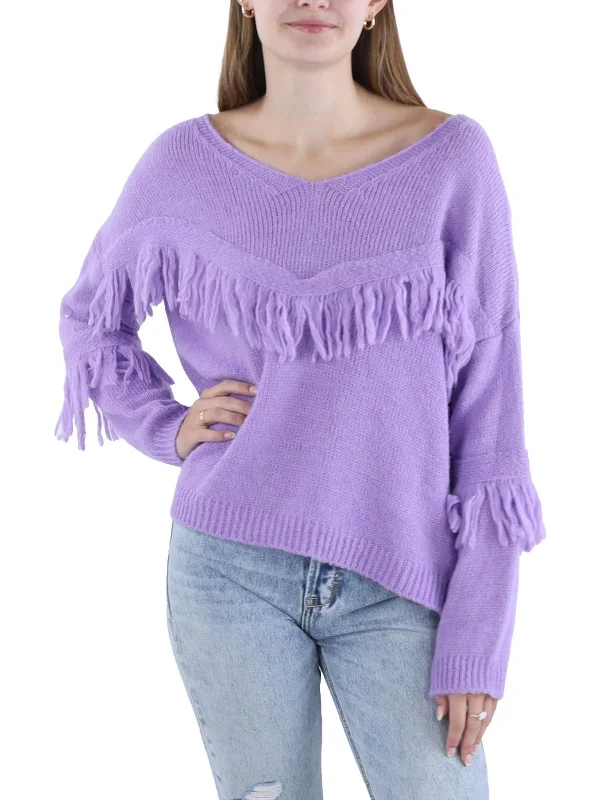Price Cut Womens Crochet Knit Pullover Sweater