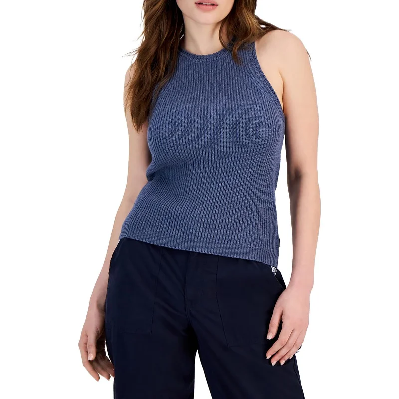 Price Drop Alert Claremont Womens Crochet Trim Knit Tank Top Sweater
