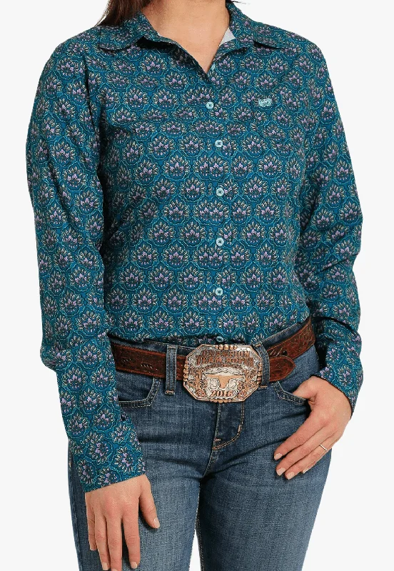 Lowest Price Cinch Womens Arena Flex Long Sleeve Shirt