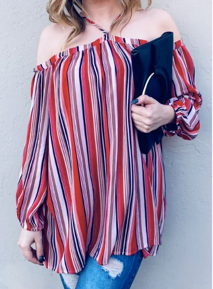 Limited Availability Sierra Off the Shoulder Top (Red)