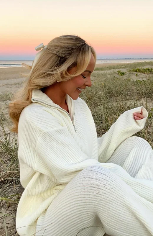 Best Bargains Let's Get Cosy Knit Sweater Cream