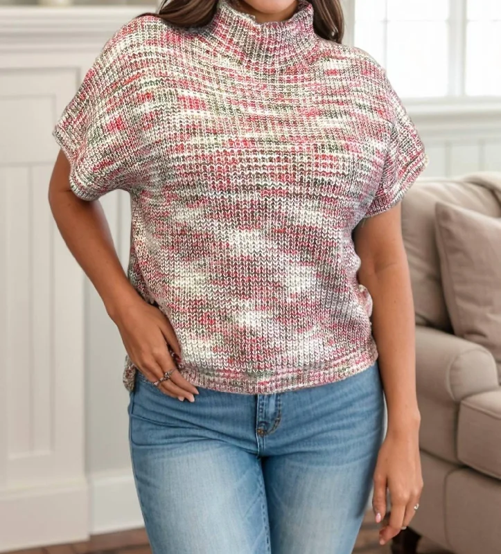Clearance Sale Strawberry Fall Top In Pink Multi