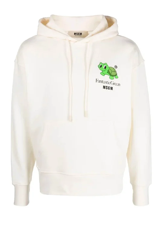 Midnight Madness MSGM Organic Cotton Fantastic Green Sweatshirt - Beige