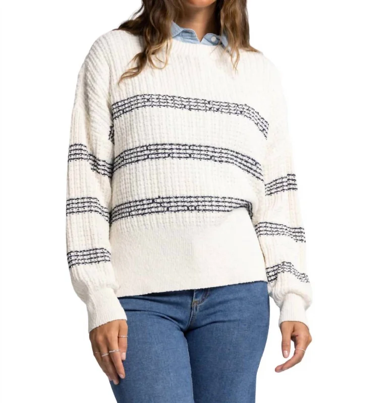 Weekend Specials to Celebrate Monica Sweater In White Indigo
