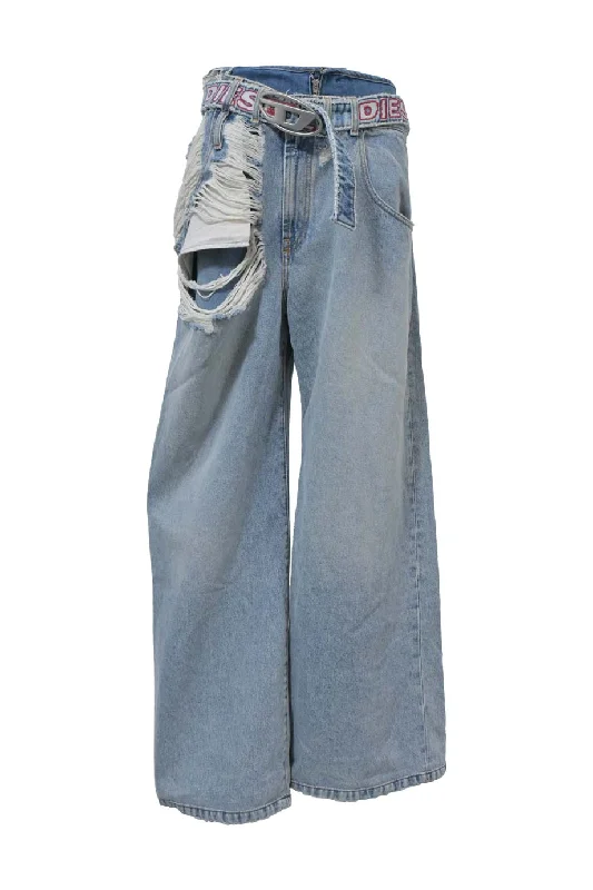 Big Discounts [WW42635] Diesel | Wide Leg Pants
