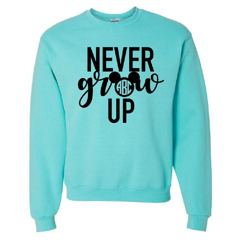 Special Promotion Monogrammed 'Never Grow Up' Neon Crewneck Sweatshirt