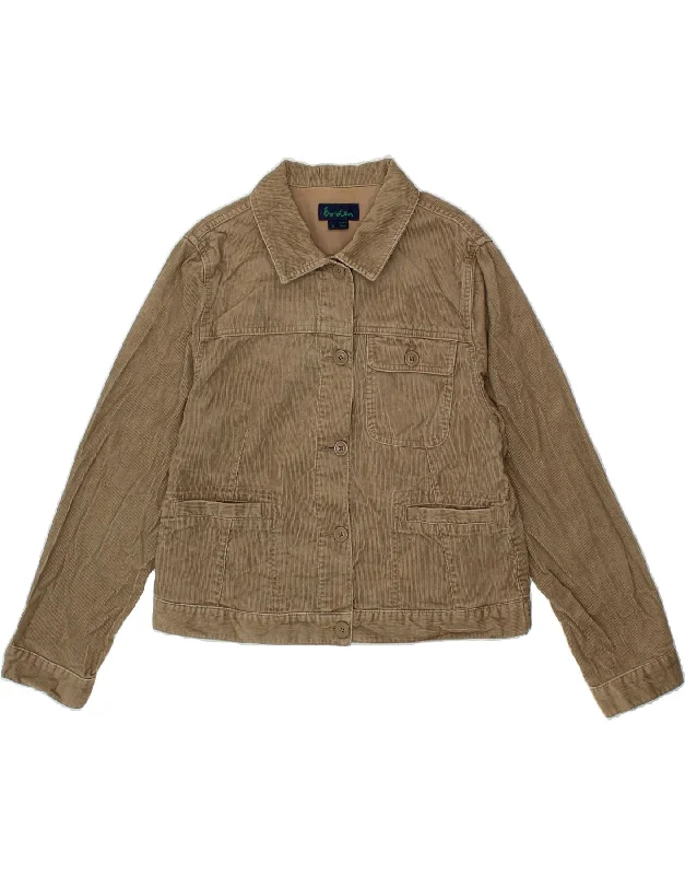 Special Promotion BODEN Womens Crop Corduroy Jacket UK 16 Large Brown Cotton