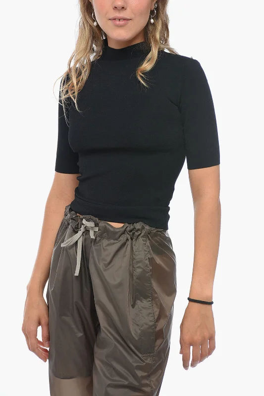 Extra Savings Sportmax Turtleneck CERBERO Sweater with 3/4 Sleeves