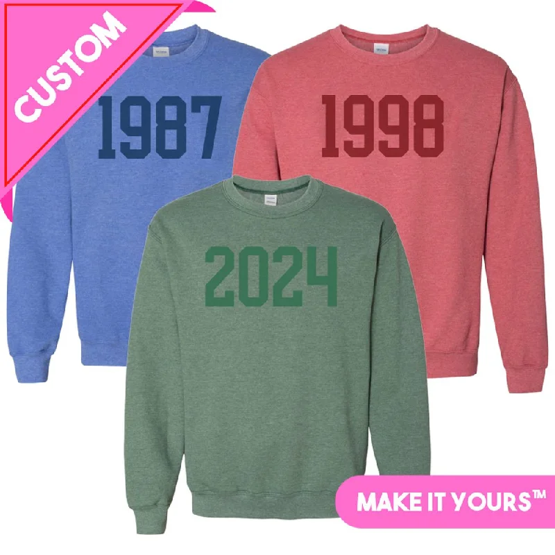 Price Drop Make It Yours™ 'Year' Crewneck Sweatshirt