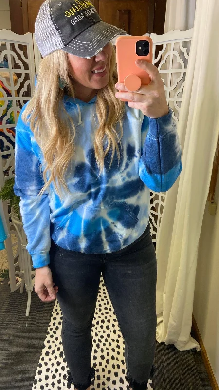Super Sale Lake Blues Tie Dye Hoodie - Final Sale**