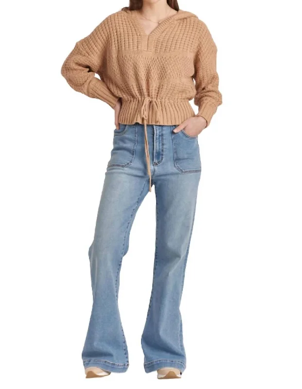 Year-End Sale Bowie Hoodie Sweater In Buckwheat
