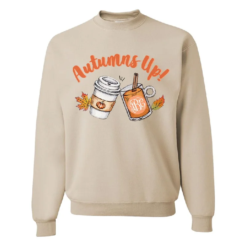 Weekend Discounts to Indulge In Monogrammed 'Autumns Up' Crewneck Sweatshirt