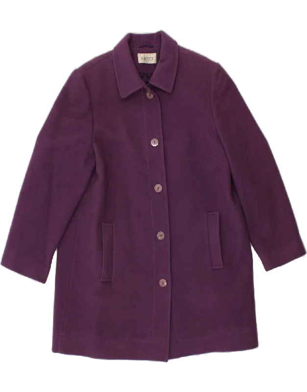 Savings Galore EASTEX Womens Overcoat UK 12 Medium Purple Wool