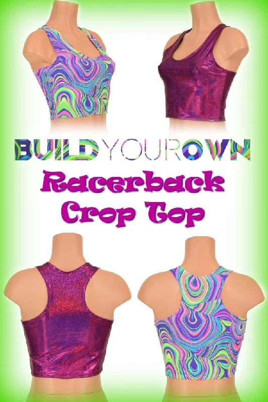 Closeout Build Your Own Racerback Crop Top