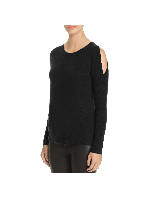 Price Reduction Womens Cashmere Cold Shoulder Sweater