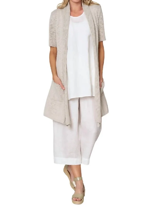 Weekend Bargains to Enjoy No Regrets Cardigan In Flax