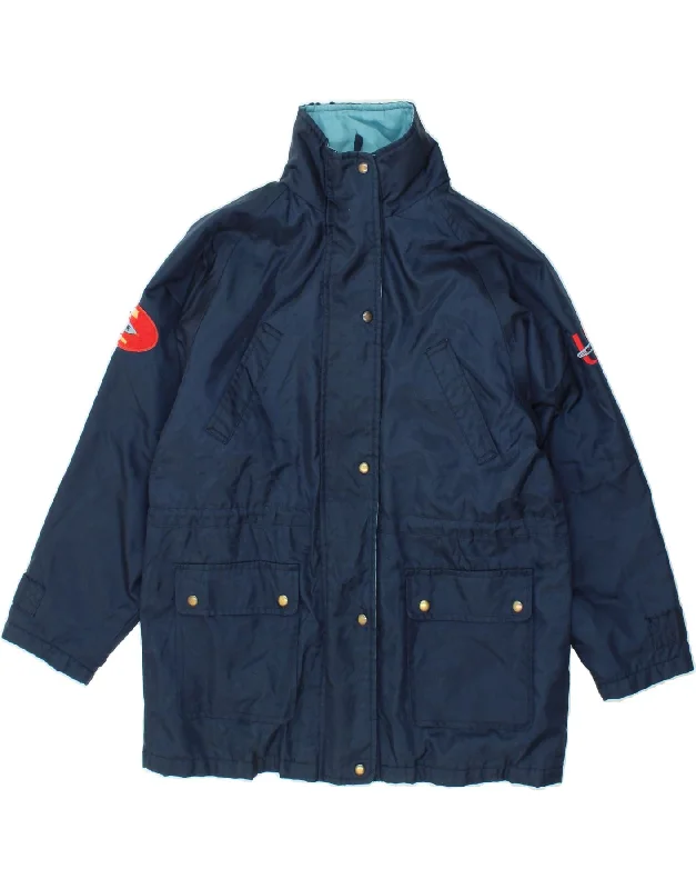Deal Alert UNLIMITED Womens Windbreaker Jacket UK 12/14 Medium Navy Blue Nylon