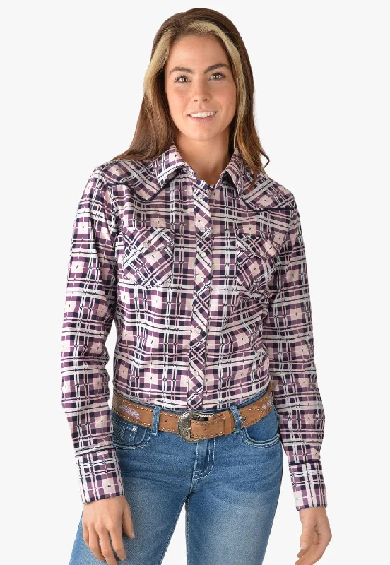 YEAR-End Clearance Pure Western Womens Victoria Long Sleeve Shirt