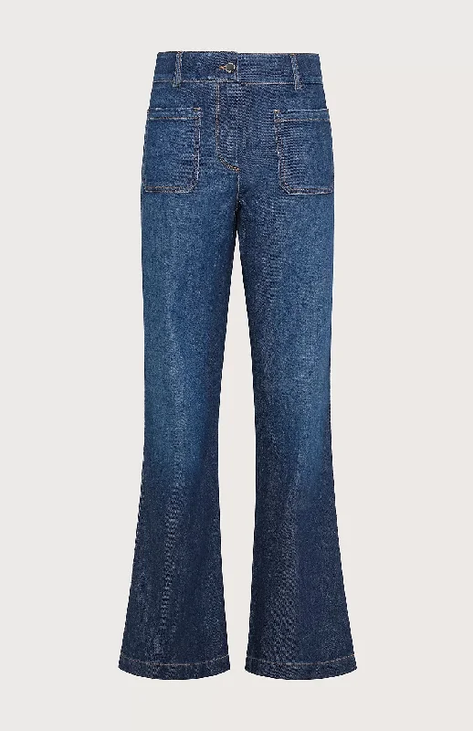 Weekend Specials You Can't Miss SEVENTY VENEZIA - STRETCH DENIM FLARED JEANS WITH FRONT PATCH POCKETS Weekend Specials You Can't Miss SEVENTY VENEZIA - STRETCH DENIM FLARED JEANS WITH FRONT PATCH POCKETS