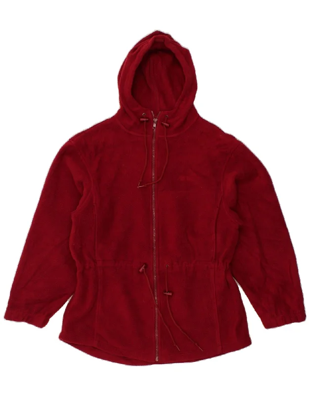 Super Deal L.L.BEAN Womens Fleece Jacket UK 12 Medium Red