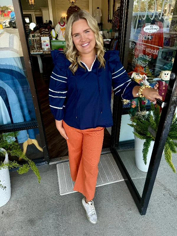 Mega Deal Nancy Navy Top