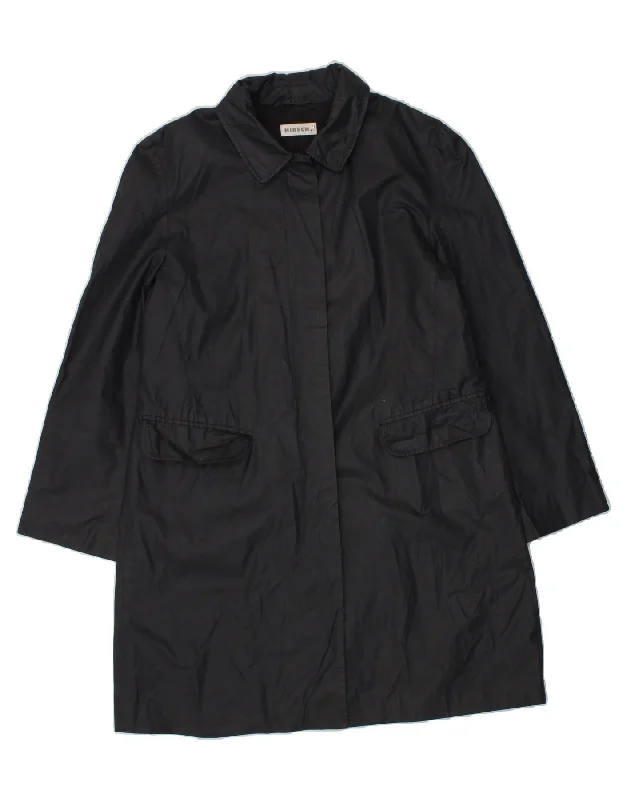 Weekend Savings Bonanza HIRSCH Womens Overcoat UK 10 Small Navy Blue Acetate