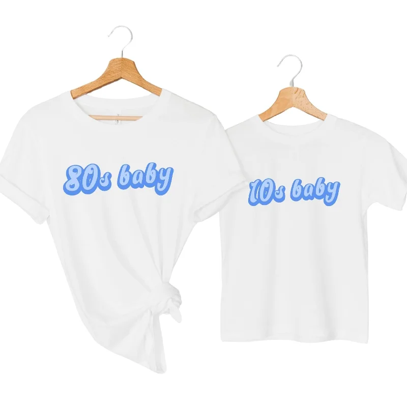 Midnight Madness 80s Baby & 10s Baby Matching Decade T-Shirts