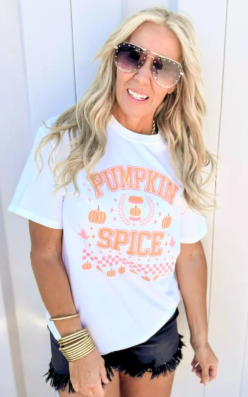 Weekend Discounts Worth Grabbing Pumpkin Spice Garment Dyed Graphic T-shirt - Final Sale
