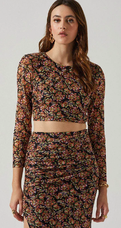 Price Drop Floral Long Sleeve Top by ASTR the label