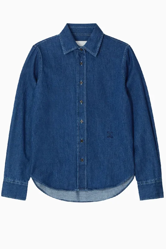 Must-Have Deals Closed Denim Shirt - Dark Blue