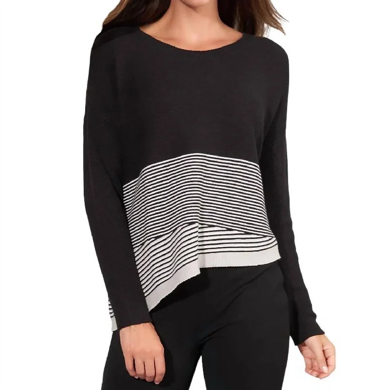 Weekend Shopping Extravaganza Screen Saver Sweater In Black