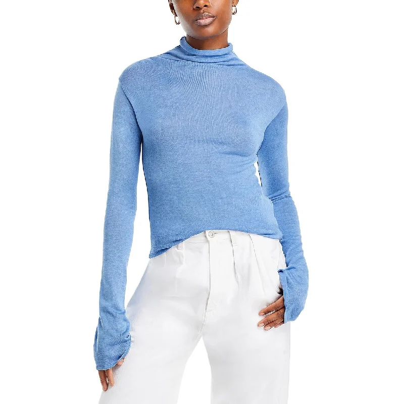 Super Bargain Womens Long Sleeve Knit Turtleneck Sweater