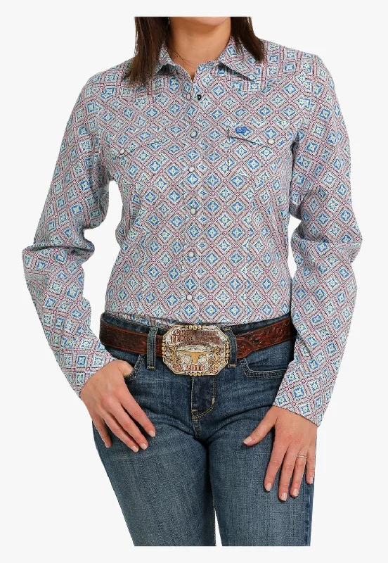Super Bargain Cinch Womens Snap Front Western Long Sleeve Shirt