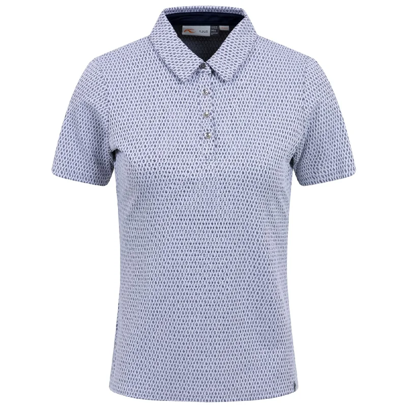 Your Weekend, Your Savings Womens Bella Structure Polo White/Atlanta Blue - AW23