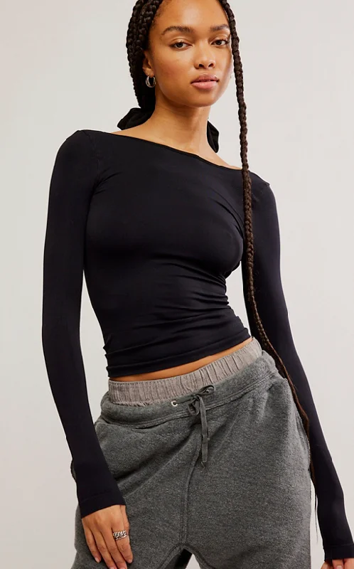 Weekend Deals That Dazzle Clean Lines Long Sleeve Top by Free People