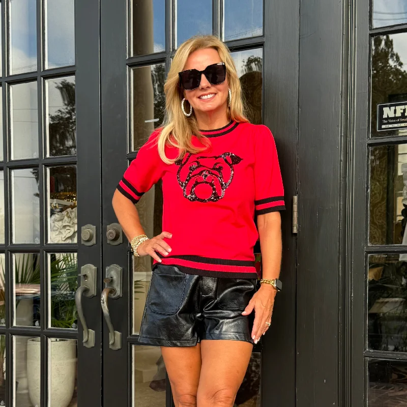 Weekend Bargains to Indulge In Dawgs Sweater | Red